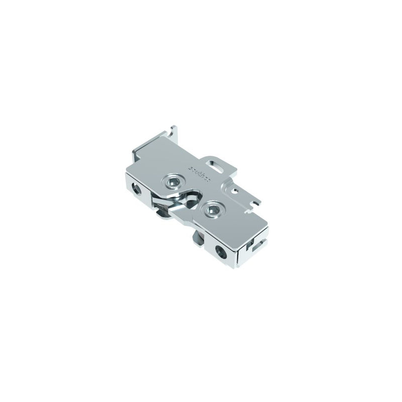 SOUTHCO Rotary Push-to-Close Latch, Medium Size, Single Stage, Bottom Trigger, Integrated Cable Mounting Bracket (for cable without spring), 6.7 mm Thru, Steel, Zinc Plate, Bright Chromate [R4-25-200-5003-10]