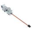 SOUTHCO Rotary Push-to-Close Latch, Medium Size, Single Stage with Switch, Bottom Trigger, Integrated Cable Mounting Bracket (for cable with spring), Integrated Bumper, M6 Thread, Steel, Zinc Plate, Bright Chromate [R4-25-220-5106-10]