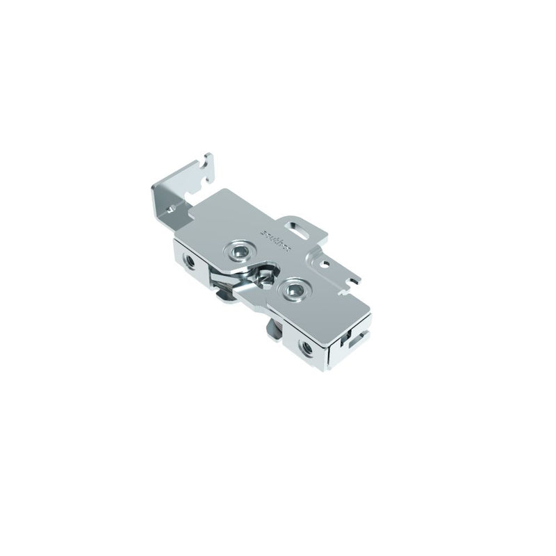 SOUTHCO Rotary Push-to-Close Latch, Medium Size, Single Stage, Bottom Trigger, Integrated Cable Mounting Bracket (for cable with spring), Top Mount, Steel, Zinc Plate, Bright Chromate [R4-25-230-5002-10]