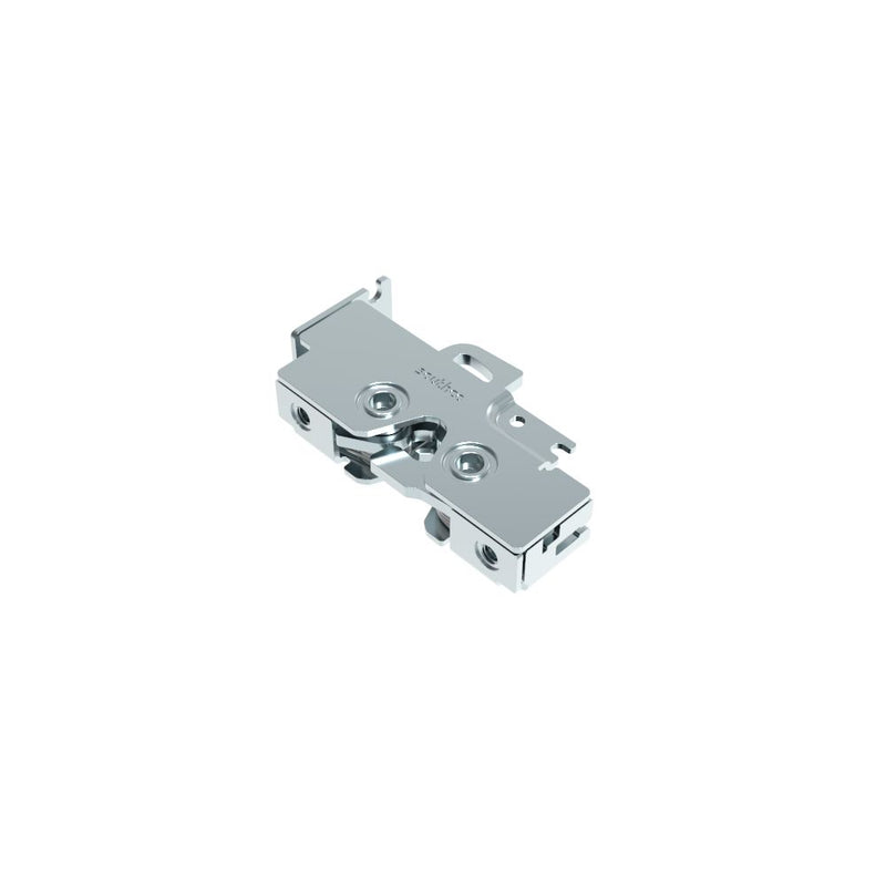 SOUTHCO Rotary Push-to-Close Latch, Medium Size, Single Stage, Bottom Trigger, Integrated Cable Mounting Bracket (for cable without spring), Integrated Bumper, Top Mount, Steel, Zinc Plate, Bright Chromate [R4-25-230-5007-10]