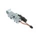 SOUTHCO Rotary Push-to-Close Latch, Medium Size, Single Stage, Pull to open with Switch and 12 V Actuator, Bottom Trigger, Integrated Cable Mounting Bracket (for cable with spring), Top Mount, Steel, Zinc Plate, Bright Chromate [R4-25-231-51B2-10]