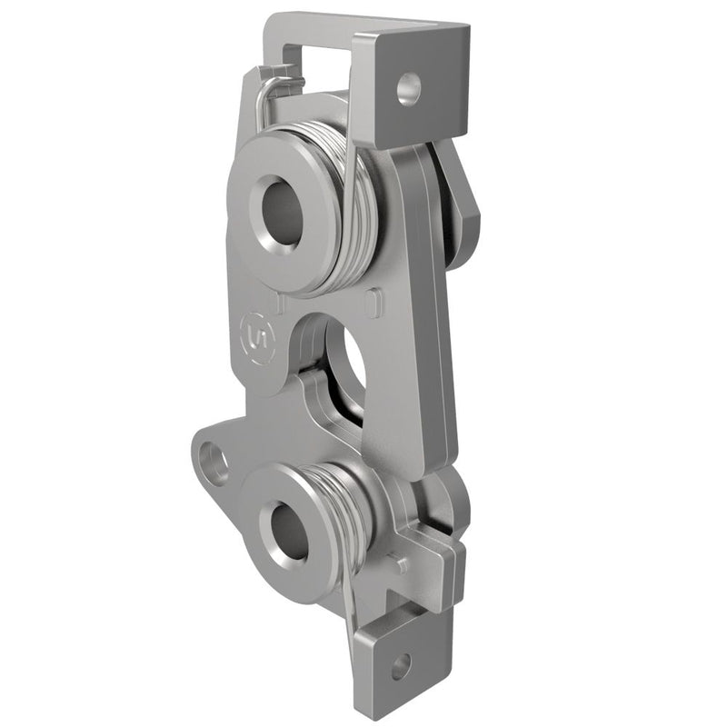 SOUTHCO Rotary Push-to-Close Latch, Large Size, Single Stage, Bottom Trigger, 1/4-20 Thread, Stainless Steel, Passivated, Natural [R4-30-11-501-20]
