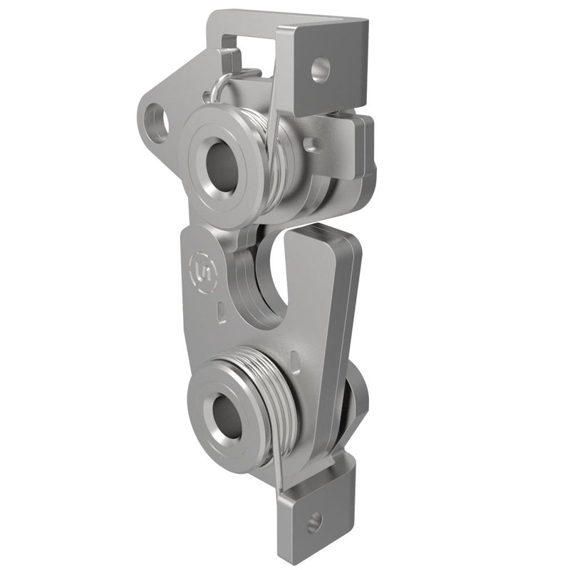 SOUTHCO Rotary Push-to-Close Latch, Large Size, Single Stage, Bottom Trigger, 6.7 mm Thru Hole, Stainless Steel, Passivated, Natural [R4-30-20-501-20]