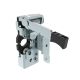 SOUTHCO Push-to-close Rotary Latch, Heavy Duty Size, Two Stage, Pre-loaded Hand Lever, Dual Trigger, Hand / Bottom Push, 1/4-20 Thread, Steel, Zinc Plate, Bright Chromate [R4-50-31-4A81-10]