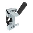 SOUTHCO Push-to-close Rotary Latch, Heavy Duty Size, Two Stage, Pre-loaded Hand Lever, Dual Trigger, Hand / Bottom Cable, Rod, 7.2 mm Thru, Steel, Zinc Plate, Bright Chromate [R4-50-30-4B51-10]