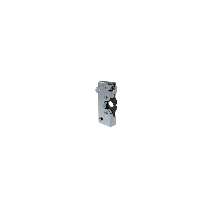 SOUTHCO Rotary Push-to-Close Latch, Heavy Duty Size, Single Stage, Perpendicular Lever, 1/4-20 Thread, Steel, Zinc Plate, Bright chromate [R4-50-21-101-10]