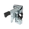 SOUTHCO Push-to-close Rotary Latch, Heavy Duty Size, Two Stage, Pre-loaded Hand Lever, Dual Trigger, Hand / Bottom Push, 7.2 mm Thru, Steel, Zinc Plate, Bright Chromate [R4-50-40-4A81-10]