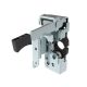 SOUTHCO Push-to-close Rotary Latch, Heavy Duty Size, Two Stage, Pre-loaded Hand Lever, Dual Trigger, Hand / Bottom Push, M6 Thread, Steel, Zinc Plate, Bright Chromate [R4-50-42-4A81-10]