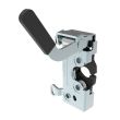 SOUTHCO Push-to-close Rotary Latch, Heavy Duty Size, Two Stage, Pre-loaded Hand Lever, Dual Trigger, Hand / Bottom Cable, Rod, 7.2 mm Thru, Steel, Zinc Plate, Bright Chromate [R4-50-40-4B51-10]