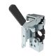 SOUTHCO Push-to-close Rotary Latch, Heavy Duty Size, Two Stage, Pre-loaded Hand Lever, Dual Trigger, Hand / Bottom Push, 1/4-20 Thread, Steel, Zinc Plate, Bright Chromate [R4-50-41-4B81-10]