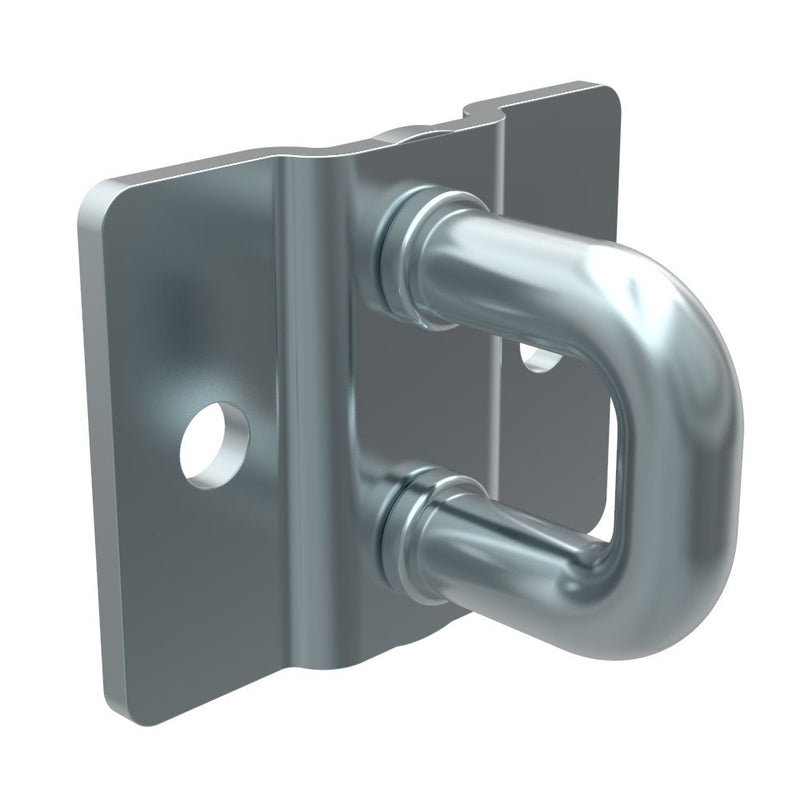SOUTHCO Rotary Push-to-Close Latch Striker, Micro Size, Steel, Zinc Plate, Bright chromate, Bright [R4-90-0501-10]