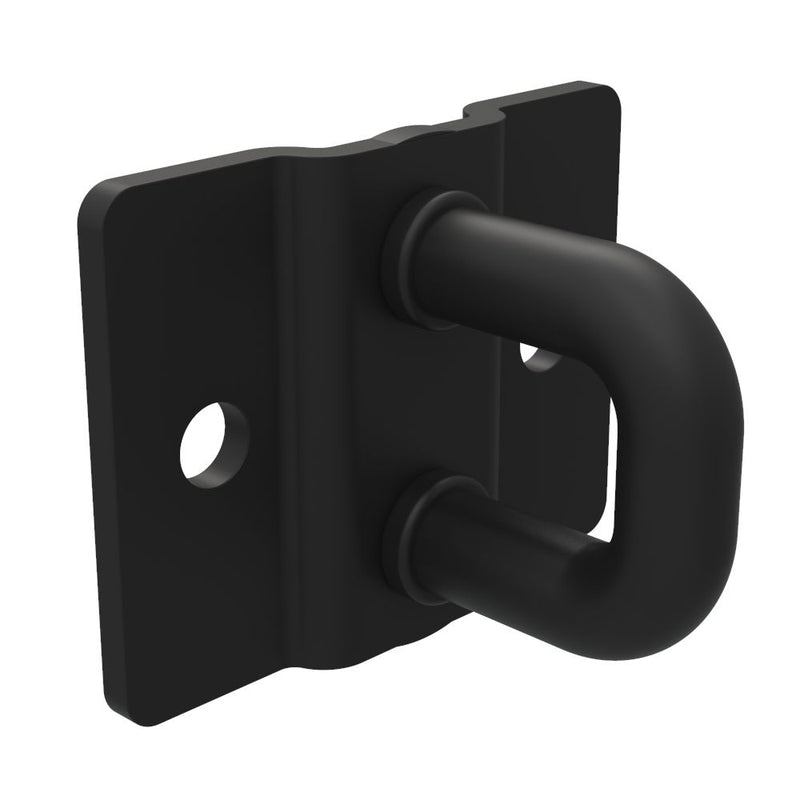 SOUTHCO Rotary Push-to-Close Latch Striker, Micro Size, Steel, Zinc Nickel, Black [R4-90-0501-15]