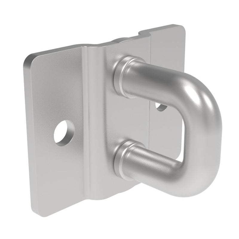 SOUTHCO Rotary Push-to-Close Latch Striker, Micro Size, Stainless steel, Nickel Plated, Bright [R4-90-0501-20]