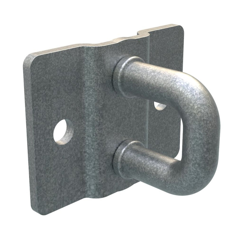 SOUTHCO Rotary Push-to-Close Latch Striker, Micro Size, Steel, Zinc Nickel, Bright [R4-90-0501-77]