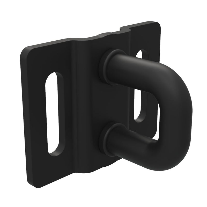 SOUTHCO Rotary Push-to-Close Latch Striker, Micro Size, Steel, Zinc Nickel, Black [R4-90-0502-15]