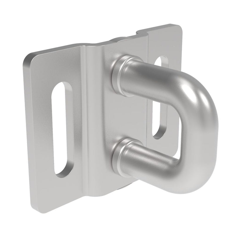 SOUTHCO Rotary Push-to-Close Latch Striker, Micro Size, Stainless steel, Nickel Plated, Bright [R4-90-0502-20]
