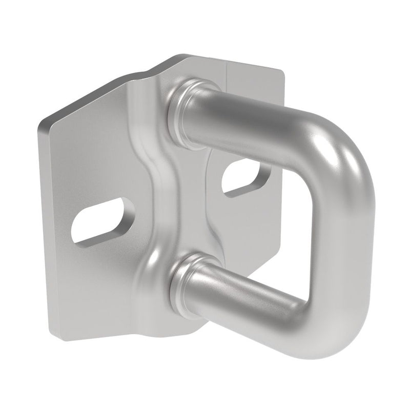 SOUTHCO Rotary Push-to-Close Latch Striker, Small Size, Stainless steel, Nickel Plated, Bright [R4-90-101-20]