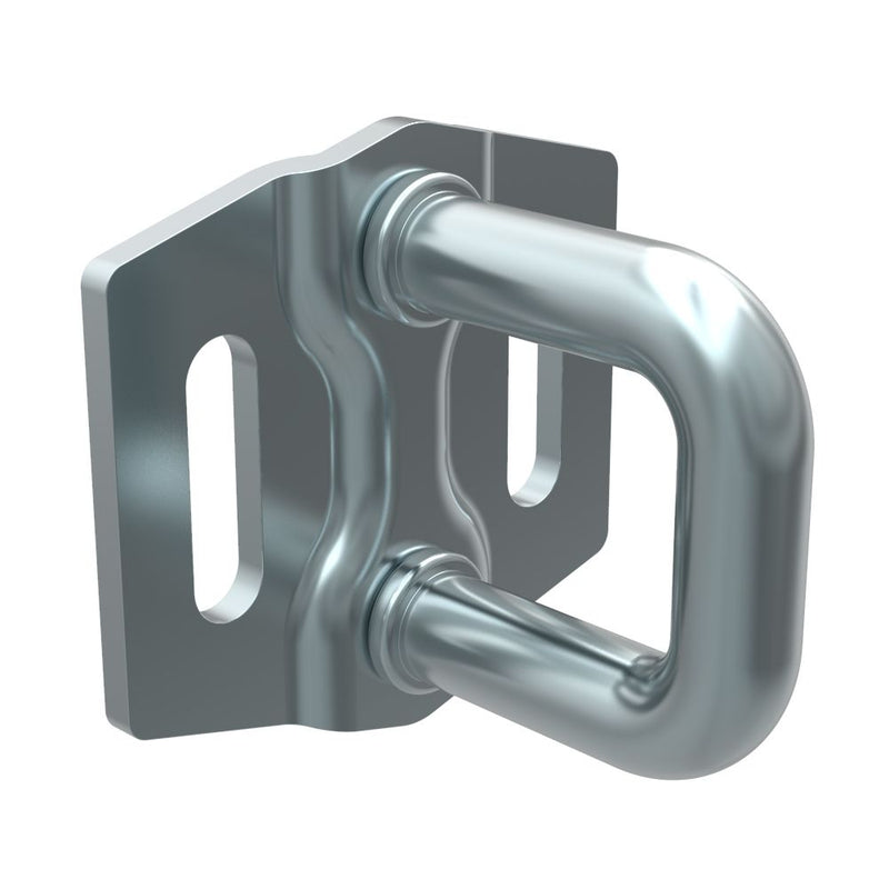 SOUTHCO Rotary Push-to-Close Latch Striker, Small Size, Steel, Zinc Plate, Bright chromate, Bright [R4-90-102-10]