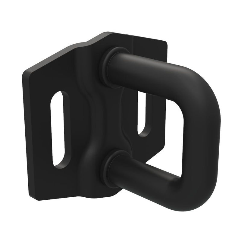 SOUTHCO Rotary Push-to-Close Latch Striker, Small Size, Steel, Zinc Nickel, Black [R4-90-102-15]