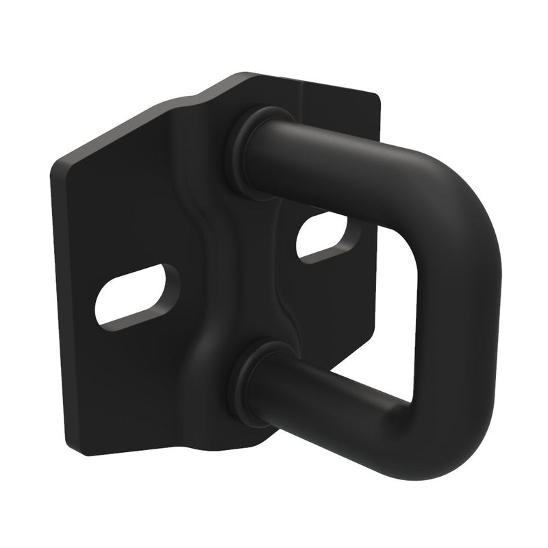SOUTHCO Rotary Push-to-Close Latch Striker, Small Size, Steel, Zinc Nickel, Black [R4-90-104-15]