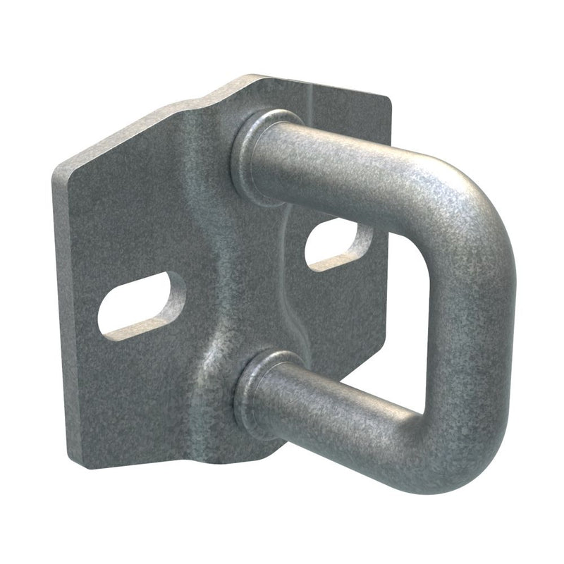SOUTHCO Rotary Push-to-Close Latch Striker, Small Size, Steel, Zinc Nickel, Bright [R4-90-104-77]