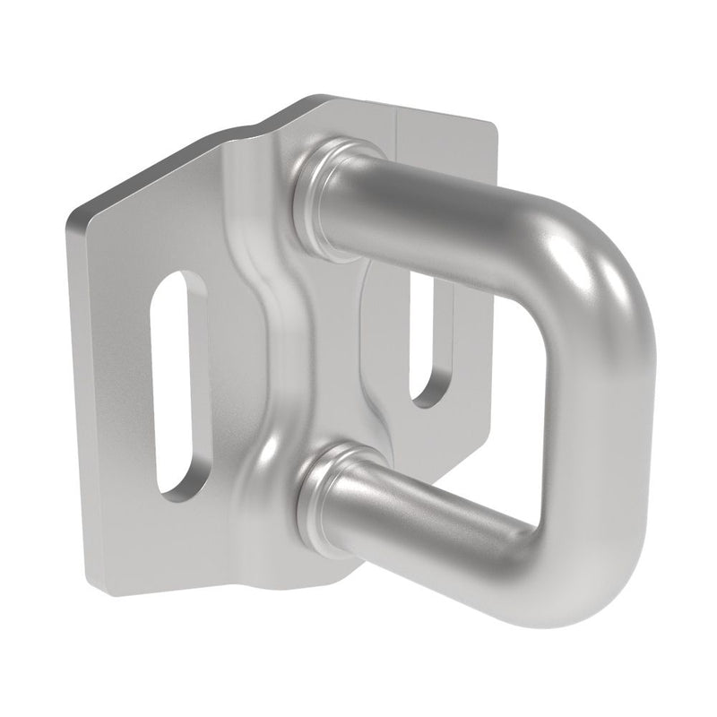 SOUTHCO Rotary Push-to-Close Latch Striker, Small Size, Stainless steel, Nickel Plated, Bright [R4-90-106-20]