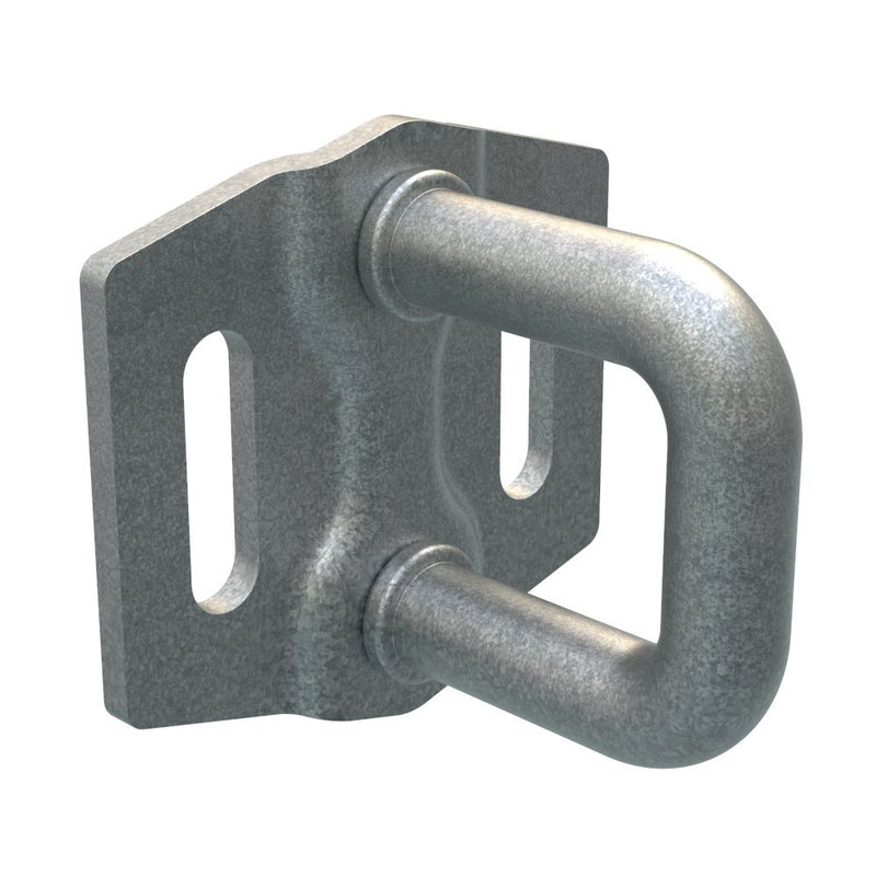 SOUTHCO Rotary Push-to-Close Latch Striker, Small Size, Steel, Zinc Nickel, Bright [R4-90-106-77]