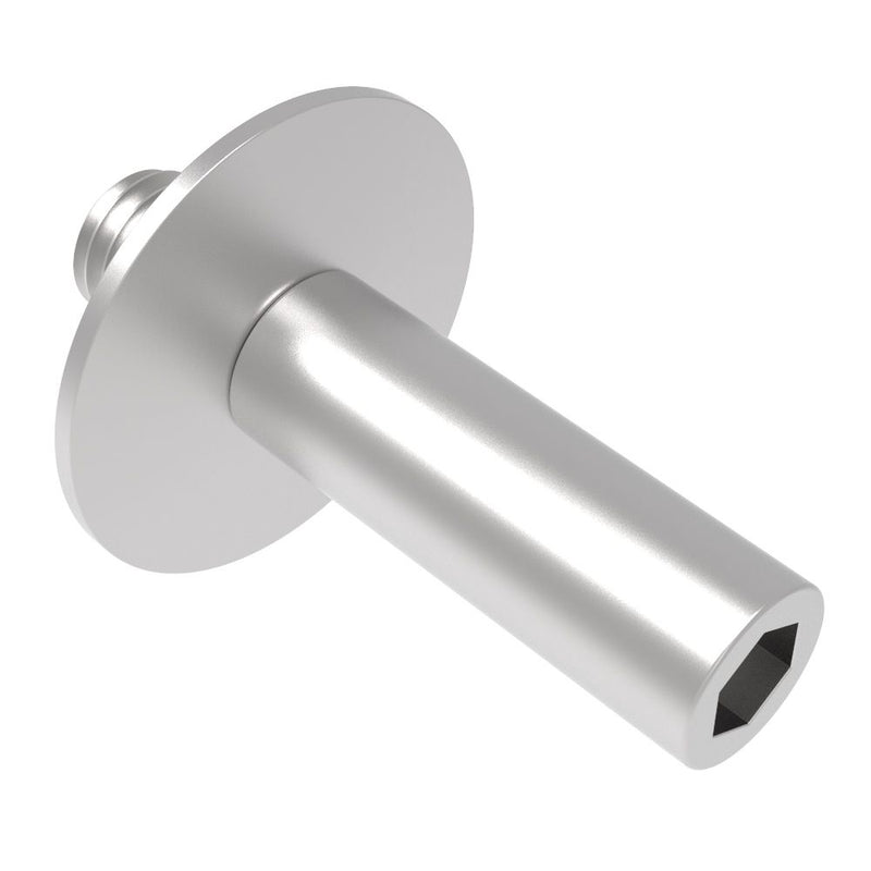 SOUTHCO Rotary Latch Striker, Small Size, For Integrated Bumper Latch, Stainless Steel [R4-90-124-20]