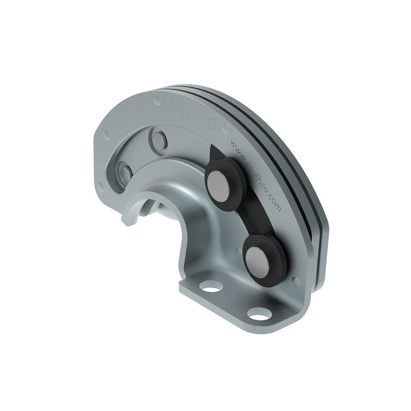 SOUTHCO Concealed Hinge, 180° Free-swinging Style, Steel, Zinc Plate, Bright chromate [R6-20-11]