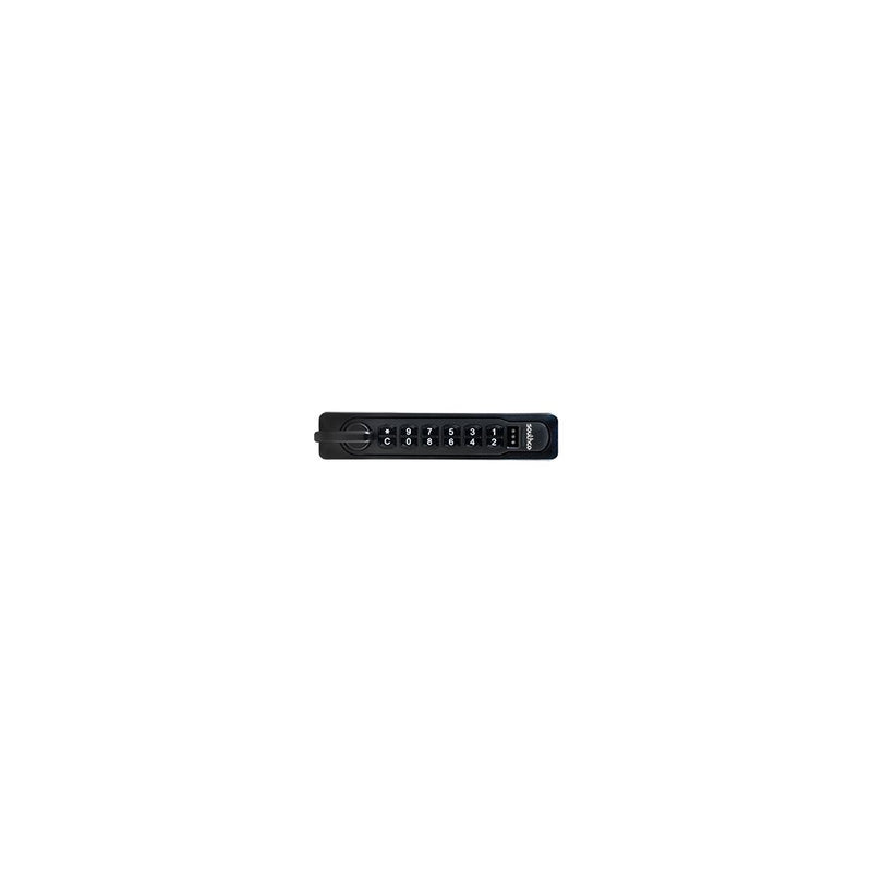 SOUTHCO Self Contained Electronic Locking System, Electronic Access - Key Pad, Horizontal, Knob Left, Black [SC-11-1001-10]