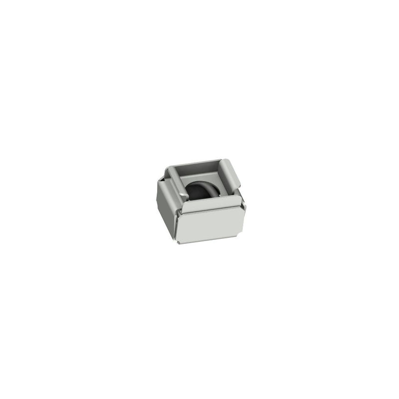 SOUTHCO DZUS® Quarter-Turn Receptacle, Size 4, Steel Zinc Plate, Bright chromate [D4-SQC4-16]