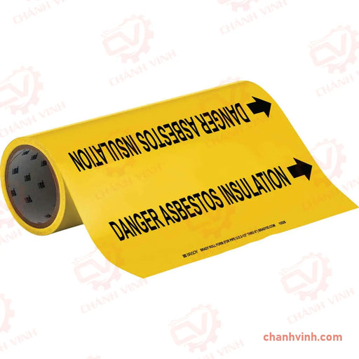 Brady Roll of 30 Feet. Roll form pipe markers eliminates need for precise measurement of pipe diameter - simply cut to t