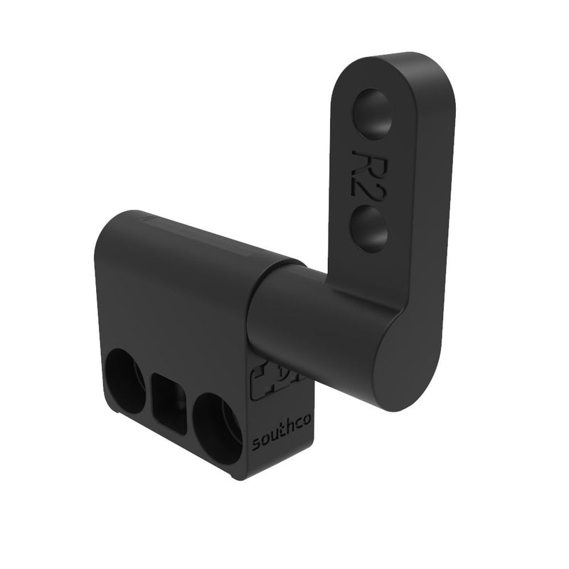 SOUTHCO Constant Torque Hinge, Asymmetric, Forward Torque 1.35 N-m, Reverse Torque 1.71 N-m, Rivet / Screw (thru hole), Zinc Alloy, Black [ST-10A2-170RB-53]