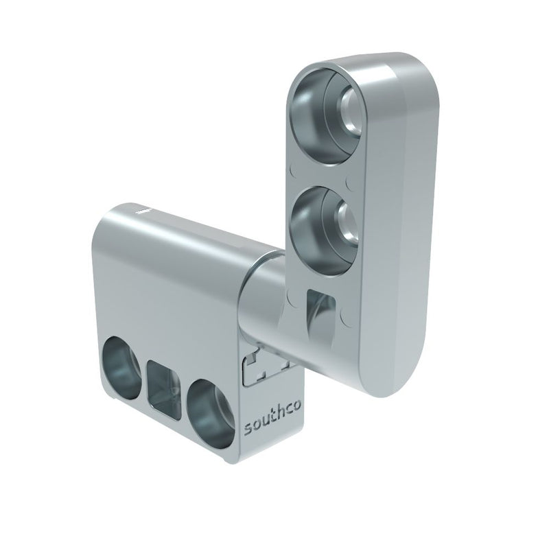 SOUTHCO Constant Torque Hinge, Asymmetric, Forward Torque 1.71 N-m, Reverse Torque 1.35 N-m, Rivet / Screw (thru hole), Zinc Alloy, Natural [ST-10A2-170FT-33]