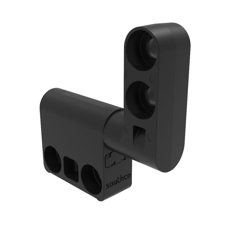 SOUTHCO Constant Torque Hinge, Asymmetric, Forward Torque 0.9 N-m, Reverse Torque 1.14 N-m, Rivet / Screw (thru hole), Zinc Alloy, Black [ST-10A2-115RT-53]
