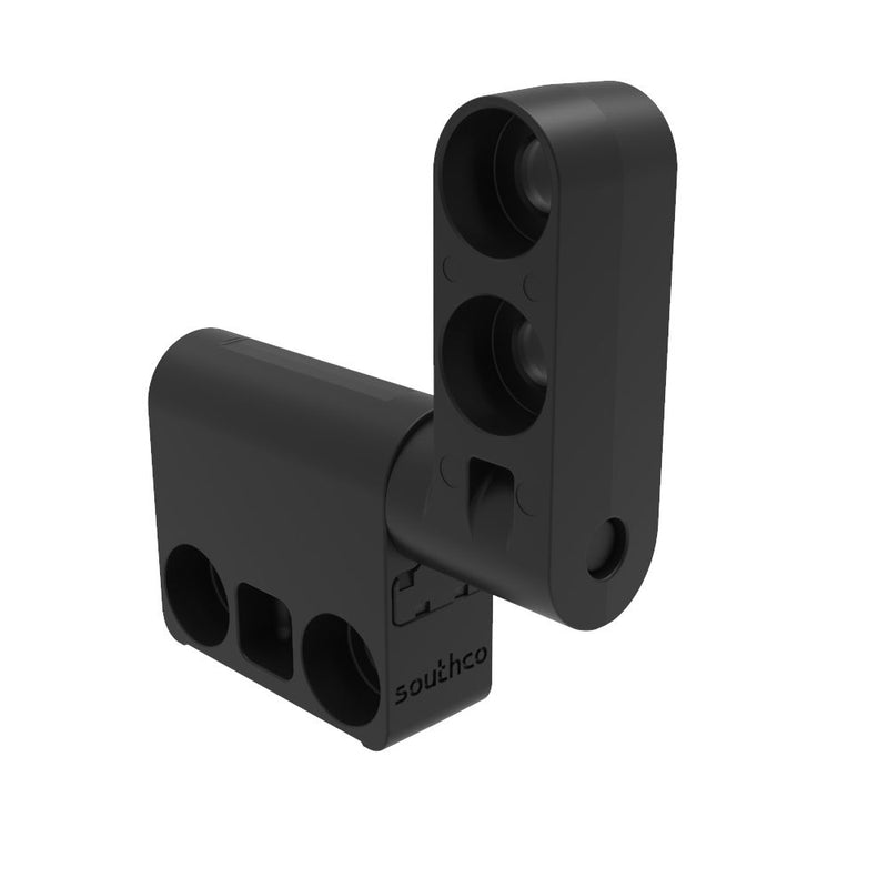 SOUTHCO Constant Torque Hinge, Asymmetric, Forward Torque 1.95 N-m, Reverse Torque 2.47 N-m, Rivet / Screw (thru hole), Zinc Alloy, Black [ST-10A2-245RW-53]