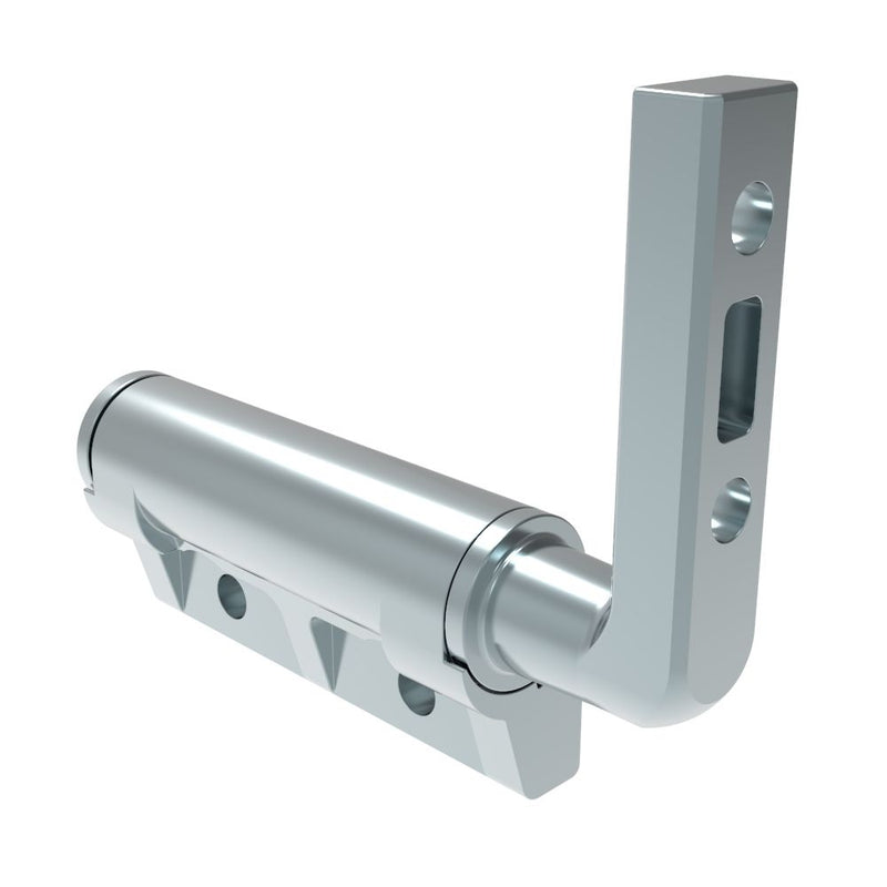 SOUTHCO Constant Torque Hinge, Sy mmetric, Forward Torque 3.16 N-m (28 in-lbf), Reverse Torque 3.16 N-m (28 in-lbf), Rivet / Screw (thru hole), Zinc Alloy, Natural [ST-10E-280SG-33]