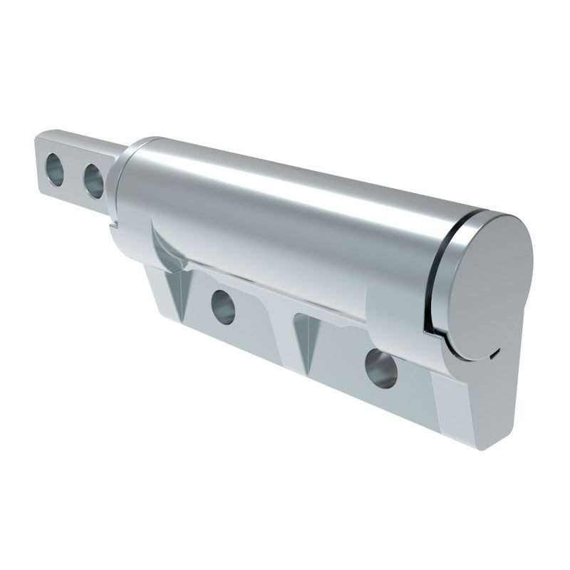 SOUTHCO Constant Torque Hinge, Sy mmetric, Forward Torque 1.35 N-m (12 in-lbf), Reverse Torque 1.35 N-m (12 in-lbf), Rivet / Screw (thru hole), Zinc Alloy, Natural [ST-10E-120SJ-33]