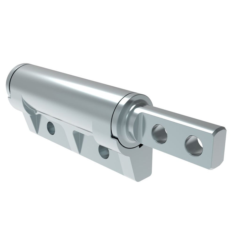 SOUTHCO Constant Torque Hinge, Sy mmetric, Forward Torque 4.06 N-m (36 in-lbf), Reverse Torque 4.06 N-m (36 in-lbf), Rivet / Screw (thru hole), Zinc Alloy, Natural [ST-10E-360SK-33]