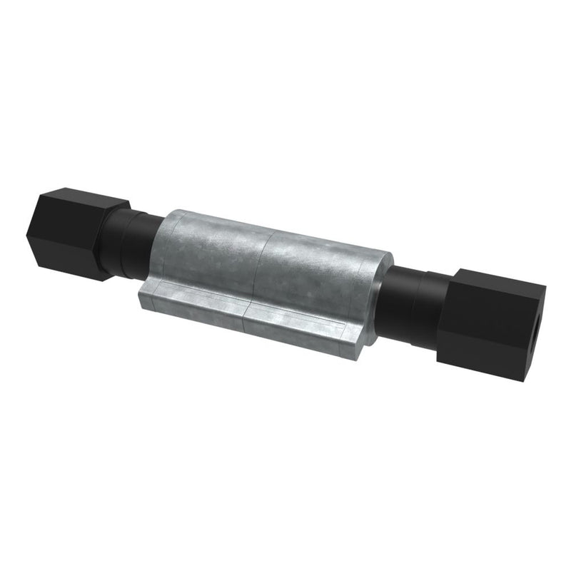 SOUTHCO Constant Torque Hinge, Sy mmetric, Forward Torque 3.950 N-m (34.96 in-lbf), Reverse Torque 3.950 N-m (34.96 in-lbf), Mold-in, Zinc Alloy, Natural [ST-11P2-350SA-33]