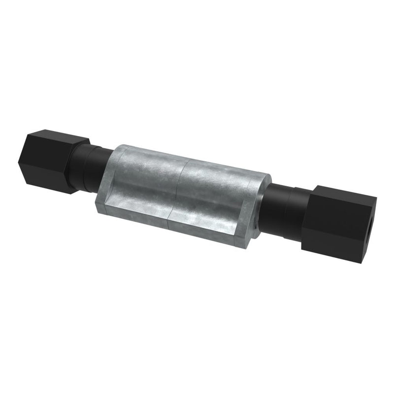 SOUTHCO Constant Torque Hinge, Asymmetric, Forward Torque 3.950 N-m (34.96 in-lbf), Reverse Torque 2.770 N-m (24.52 in-lbf), Mold-in, Zinc Alloy, Natural [ST-11P2-350FA-33]