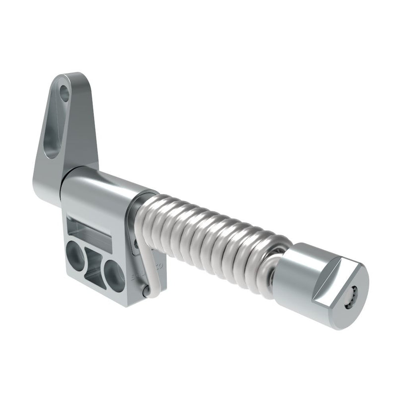 SOUTHCO Constant Torque Hinge, Counterbalanced, Asymmetric, Forward Torque 3.4 N-m (30 in-lbf), Reverse Torque 5 N-m (44 in-lbf), Rivet / Screw (thru hole), Zinc Alloy, Natural [ST-12C-440RA1-33]