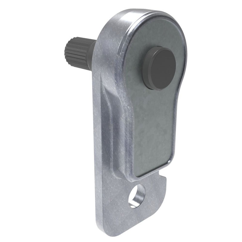 SOUTHCO Constant Torque Embedded Hinge, Press-in Installation, Zinc Alloy, Natural Housing, Forward Torque 3.5 N-m, Reverse Torque 3.5 N-m [ST-20L-400SB-33]