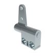 SOUTHCO Constant Torque Hinge, Asymmetric, Forward Torque 0.56 N-m (5 in-lbf), Reverse Torque 0.45 N-m (4 in-lbf), Rivet / Screw (thru hole), Zinc Alloy, Natural [ST-7A2-50FA-33]