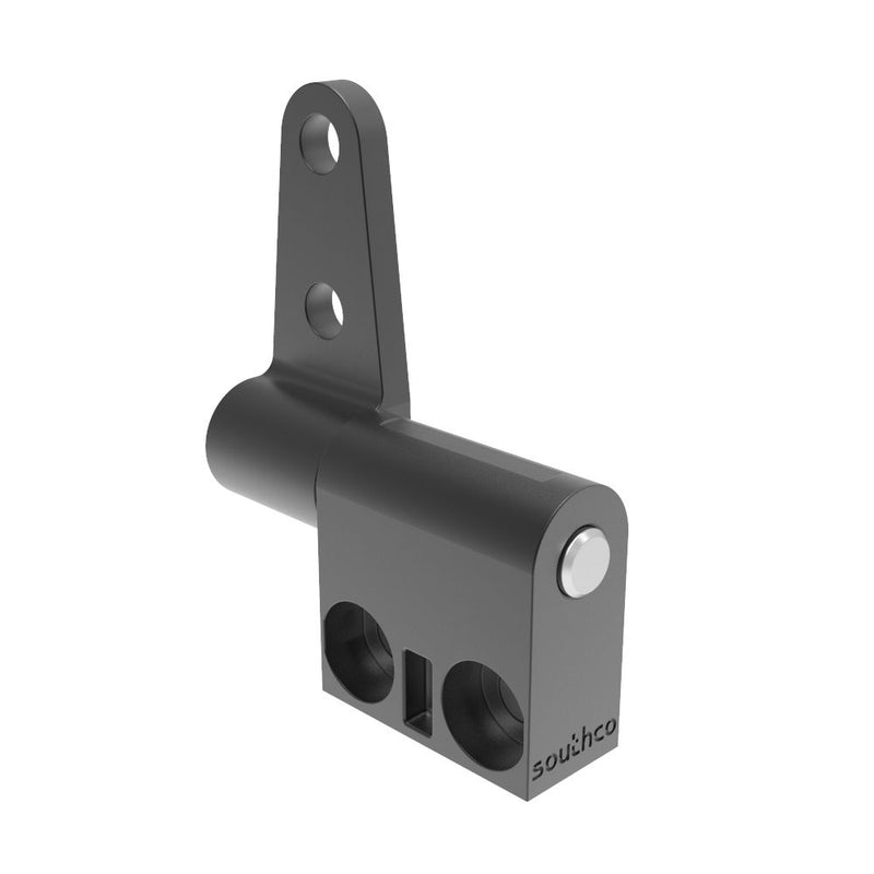 SOUTHCO Constant Torque Hinge, Asymmetric, Forward Torque 0.34 N-m (3 in-lbf), Reverse Torque 0.29 N-m (2.6 in-lbf), Rivet / Screw (thru hole), Zinc Alloy, Black [ST-7A2-30FA-53]