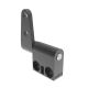SOUTHCO Constant Torque Hinge, Asymmetric, Forward Torque 0.45 N-m (4 in-lbf), Reverse Torque 0.36 N-m (3.2 in-lbf), Rivet / Screw (thru hole), Zinc Alloy, Black [ST-7A2-40FB-53]