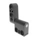 SOUTHCO Constant Torque Hinge, Asymmetric, Forward Torque 0.9 N-m (8 in-lbf), Reverse Torque 1.24 N-m (11 in-lbf), Rivet / Screw (thru hole), Zinc Alloy, Black [ST-7A2-110RT-53]