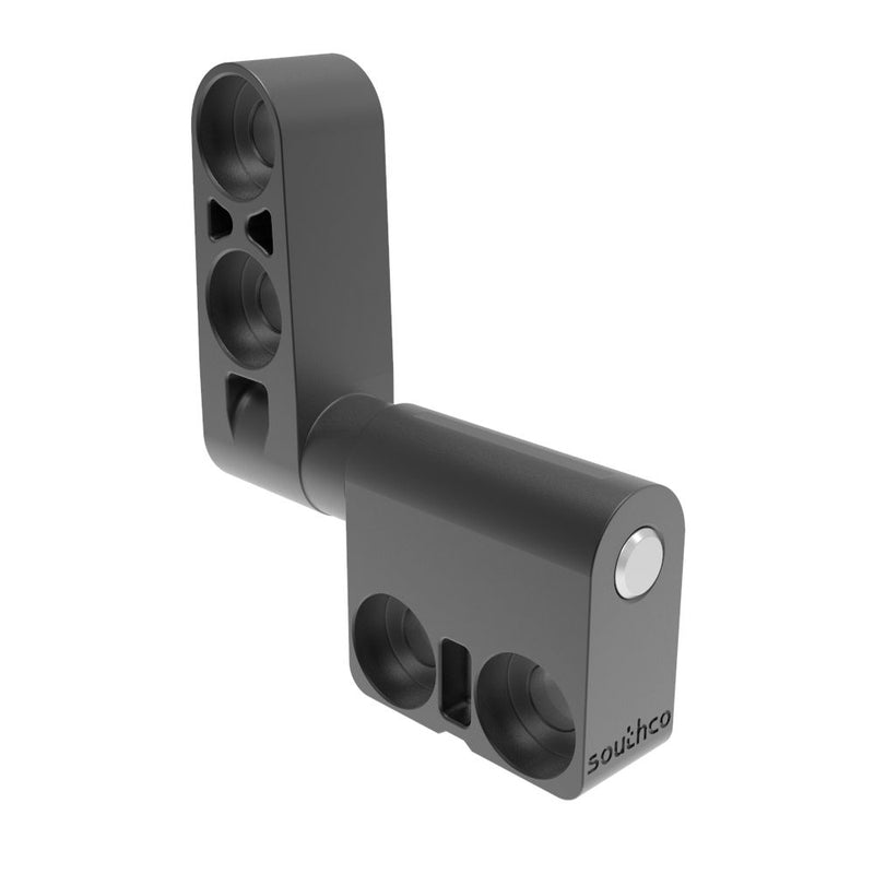 SOUTHCO Constant Torque Hinge, Asymmetric, Forward Torque 0.52 N-m (4.6 in-lbf), Reverse Torque 0.68 N-m (6 in-lbf), Rivet / Screw (thru hole), Zinc Alloy, Black [ST-7A3-60RW-53]