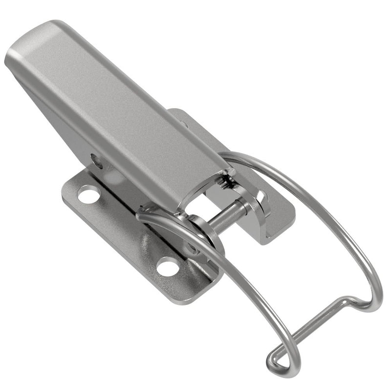 SOUTHCO Toggle Style Draw Latch, Medium Size, Exposed Mount, Steel, Zinc Plate, Bright chromate [TL-40-105-07]