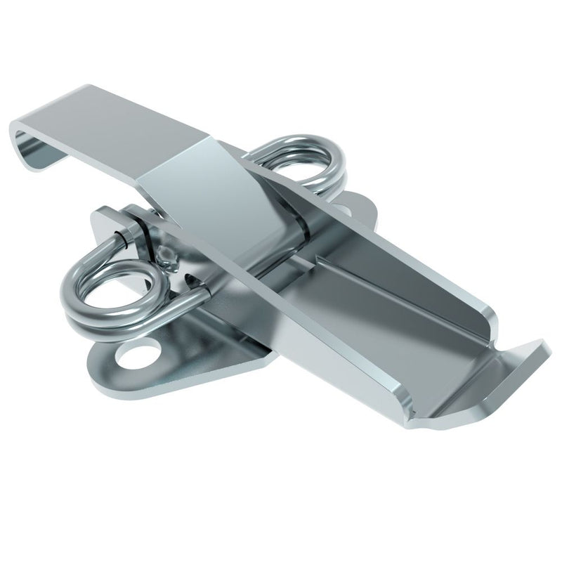 SOUTHCO Draw Latch, No Restriction, Short Blade, Steel, Zinc Plate, Bright chromate [V2-0025-07]